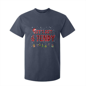 Six Seven Christmas T Shirt For Kid Let's get Sendy 7endy Funny 67 6 7 Meme Gen Alpha Slang TS10 Navy Print Your Wear