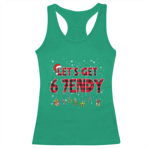 Six Seven Christmas Racerback Tank Top Let's get Sendy 7endy Funny 67 6 7 Meme Gen Alpha Slang TS10 Irish Green Print Your Wear