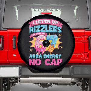 Listen Up Rizzlers This Sigma Has 67 Aura Energy Six Seven Spare Tire Cover Baseball Drip Number 67 TS10 Black Print Your Wear