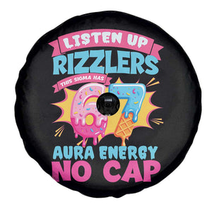 Listen Up Rizzlers This Sigma Has 67 Aura Energy Six Seven Spare Tire Cover Baseball Drip Number 67 TS10 Print Your Wear