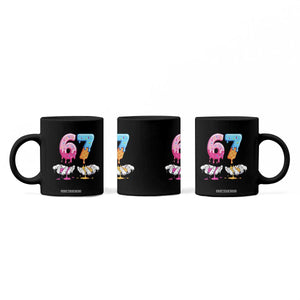 Funny 67 Six Seven Ice Cream Drip Coffee Mug Cool Meme 6 7 Funny Number Couple Matching Costume TS10 Print Your Wear