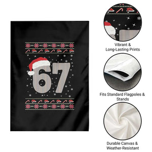 Funny Six Seven 6 7 Meme Ugly Christmas Garden Flag Gen Alpha Slang TS10 Print Your Wear