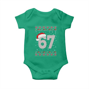 Funny Six Seven 6 7 Meme Ugly Christmas Baby Onesie Gen Alpha Slang TS10 Irish Green Print Your Wear