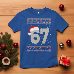 Funny Six Seven 6 7 Meme Ugly Christmas T Shirt Gen Alpha Slang TS10 Royal Blue Print Your Wear