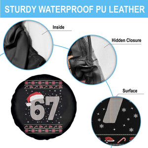Funny Six Seven 6 7 Meme Ugly Christmas Spare Tire Cover Gen Alpha Slang TS10 Print Your Wear