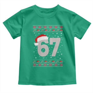 Funny Six Seven 6 7 Meme Ugly Christmas Toddler T Shirt Gen Alpha Slang TS10 Irish Green Print Your Wear