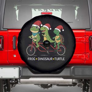 Subtle FDT Christmas Spare Tire Cover Frog Dinosaur Turtle Political Satire TS10 Black Print Your Wear