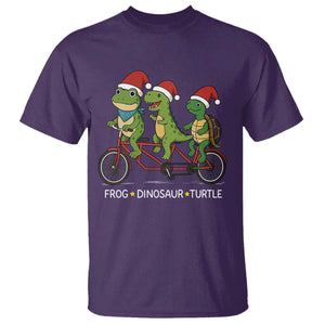 Subtle FDT Christmas T Shirt Frog Dinosaur Turtle Political Satire TS10 Purple Print Your Wear