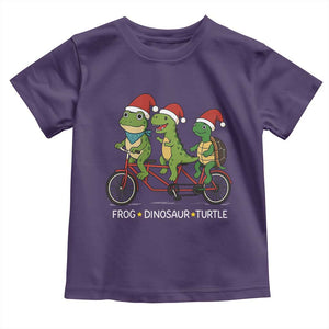 Subtle FDT Christmas Toddler T Shirt Frog Dinosaur Turtle Political Satire TS10 Purple Print Your Wear
