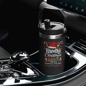 Family Christmas 2025 Flip Straw Tumbler Matching Xmas Squad Santa TS10 Print Your Wear