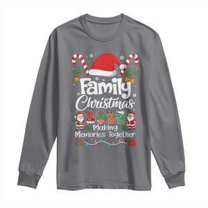 Family Christmas 2025 Long Sleeve Shirt Matching Xmas Squad Santa TS10 Charcoal Print Your Wear