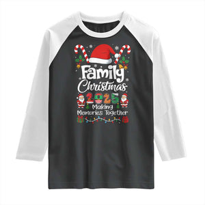 Family Christmas 2025 Raglan Shirt Matching Xmas Squad Santa TS10 Black White Print Your Wear