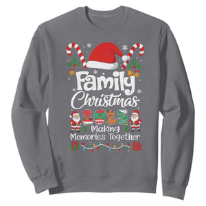 Family Christmas 2025 Sweatshirt Matching Xmas Squad Santa TS10 Charcoal Print Your Wear