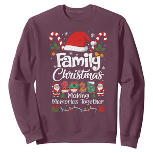 Family Christmas 2025 Sweatshirt Matching Xmas Squad Santa TS10 Maroon Print Your Wear