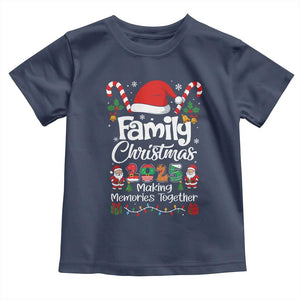 Family Christmas 2025 Toddler T Shirt Matching Xmas Squad Santa TS10 Navy Print Your Wear