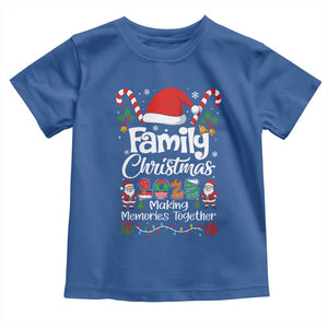 Family Christmas 2025 Toddler T Shirt Matching Xmas Squad Santa TS10 Royal Blue Print Your Wear