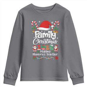 Family Christmas 2025 Youth Sweatshirt Matching Xmas Squad Santa TS10 Charcoal Print Your Wear