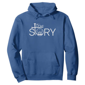 Christian True Story Hoodie Nativity Scene Christmas Faith Cross Jesus Birth TS10 Royal Blue Print Your Wear