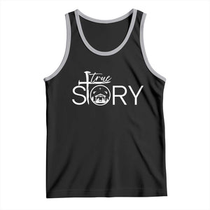 Christian True Story Tank Top Nativity Scene Christmas Faith Cross Jesus Birth TS10 Black Athletic Heather Print Your Wear