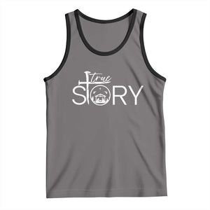 Christian True Story Tank Top Nativity Scene Christmas Faith Cross Jesus Birth TS10 Deep Heather Black Print Your Wear