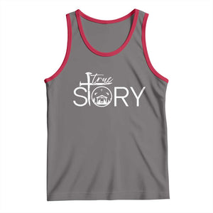 Christian True Story Tank Top Nativity Scene Christmas Faith Cross Jesus Birth TS10 Deep Heather Red Print Your Wear