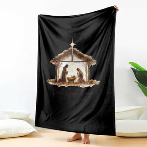 Nativity Scene Throw Blanket Christian Christmas Jesus Best Gift Ever TS10 Print Your Wear