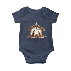 Nativity Scene Baby Onesie Christian Christmas Jesus Best Gift Ever TS10 Navy Print Your Wear