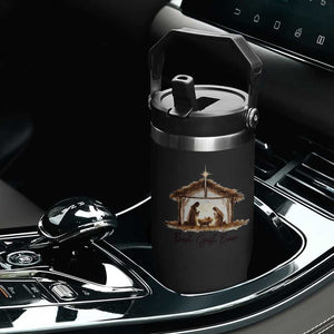 Nativity Scene Flip Straw Tumbler Christian Christmas Jesus Best Gift Ever TS10 Print Your Wear