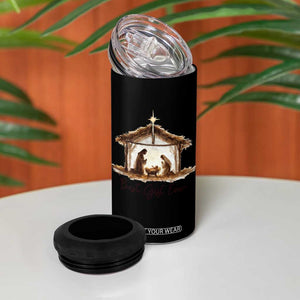 Nativity Scene 4 in 1 Can Cooler Tumbler Christian Christmas Jesus Best Gift Ever TS10 Print Your Wear