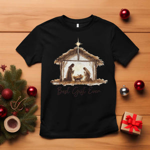 Nativity Scene T Shirt Christian Christmas Jesus Best Gift Ever TS10 Black Print Your Wear