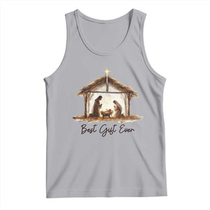 Nativity Scene Tank Top Christian Christmas Jesus Best Gift Ever TS10 Athletic Heather Print Your Wear