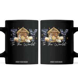 Nativity Scene Coffee Mug Christian Christmas Jesus Joy To The World TS10 Black Print Your Wear
