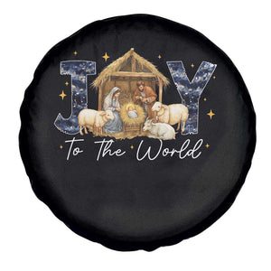 Nativity Scene Spare Tire Cover Christian Christmas Jesus Joy To The World TS10 Print Your Wear