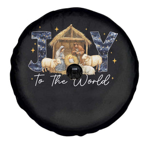 Nativity Scene Spare Tire Cover Christian Christmas Jesus Joy To The World TS10 Print Your Wear