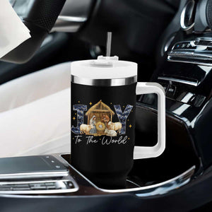 Nativity Scene Tumbler With Handle Christian Christmas Jesus Joy To The World TS10 Print Your Wear