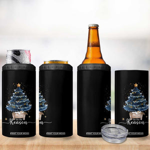 Nativity Scene 4 in 1 Can Cooler Tumbler Jesus Reason Tis The Season Christian Christmas Tree TS10 Print Your Wear