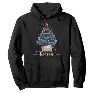 Nativity Scene Hoodie Jesus Reason Tis The Season Christian Christmas Tree TS10 Black Print Your Wear