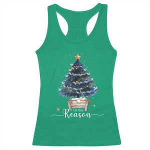 Nativity Scene Racerback Tank Top Jesus Reason Tis The Season Christian Christmas Tree TS10 Irish Green Print Your Wear