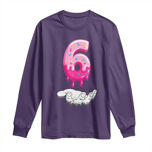 Funny 67 Six Seven Meme Couple Matching Long Sleeve Shirt Number 6 Baseball Ice Cream Drip TS10 Purple Print Your Wear