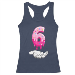 Funny 67 Six Seven Meme Couple Matching Racerback Tank Top Number 6 Baseball Ice Cream Drip TS10 Navy Print Your Wear