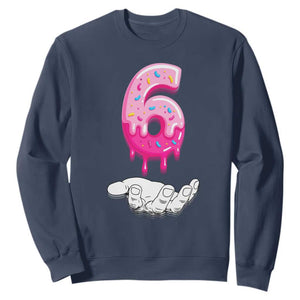 Funny 67 Six Seven Meme Couple Matching Sweatshirt Number 6 Baseball Ice Cream Drip TS10 Navy Print Your Wear