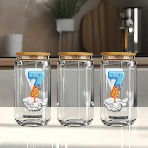 Funny 67 Six Seven Meme Couple Matching Glass Can Number 7 Baseball Ice Cream Drip TS10 Print Your Wear