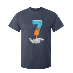 Funny 67 Six Seven Meme Couple Matching T Shirt For Kid Number 7 Baseball Ice Cream Drip TS10 Navy Print Your Wear