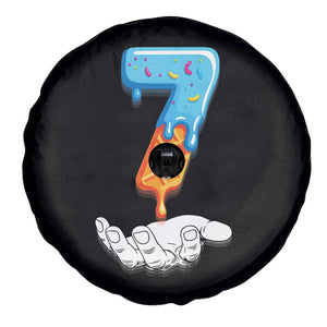Funny 67 Six Seven Meme Couple Matching Spare Tire Cover Number 7 Baseball Ice Cream Drip TS10 Print Your Wear