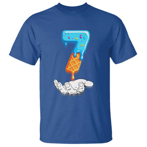 Funny 67 Six Seven Meme Couple Matching T Shirt Number 7 Baseball Ice Cream Drip TS10 Royal Blue Print Your Wear