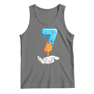 Funny 67 Six Seven Meme Couple Matching Tank Top Number 7 Baseball Ice Cream Drip TS10 Black Heather Print Your Wear