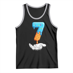 Funny 67 Six Seven Meme Couple Matching Tank Top Number 7 Baseball Ice Cream Drip TS10 Black Athletic Heather Print Your Wear