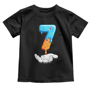 Funny 67 Six Seven Meme Couple Matching Toddler T Shirt Number 7 Baseball Ice Cream Drip TS10 Black Print Your Wear