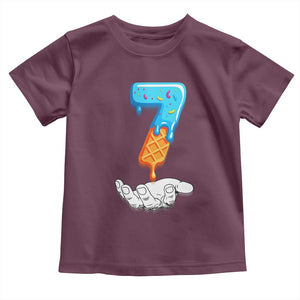 Funny 67 Six Seven Meme Couple Matching Toddler T Shirt Number 7 Baseball Ice Cream Drip TS10 Maroon Print Your Wear