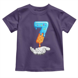 Funny 67 Six Seven Meme Couple Matching Toddler T Shirt Number 7 Baseball Ice Cream Drip TS10 Purple Print Your Wear